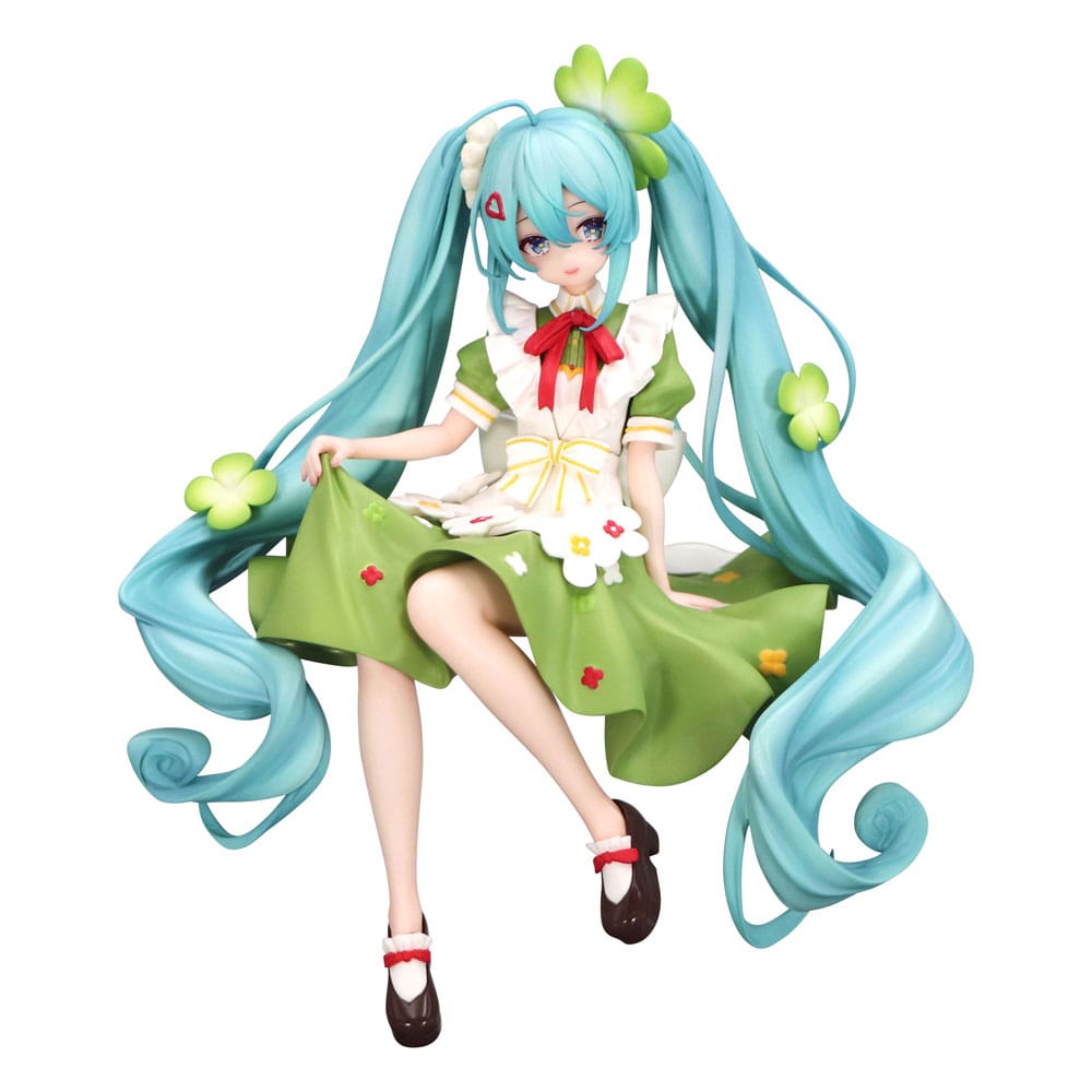 Hatsune Miku Noodle Stopper PVC Statue Flower Fairy Clover 15 cm Image 1