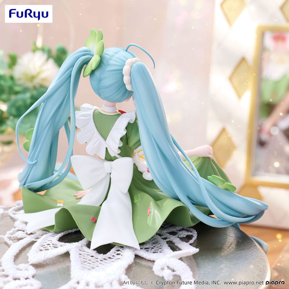 Hatsune Miku Noodle Stopper PVC Statue Flower Fairy Clover 15 cm Image 8