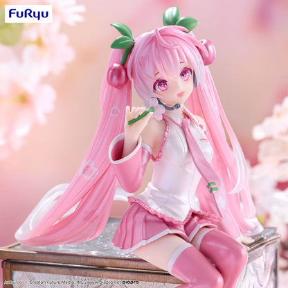 Hatsune Miku Noodle Stopper PVC Statue Sakura Miku 2024 Pearl Color Ver. 15 cm Image 3
