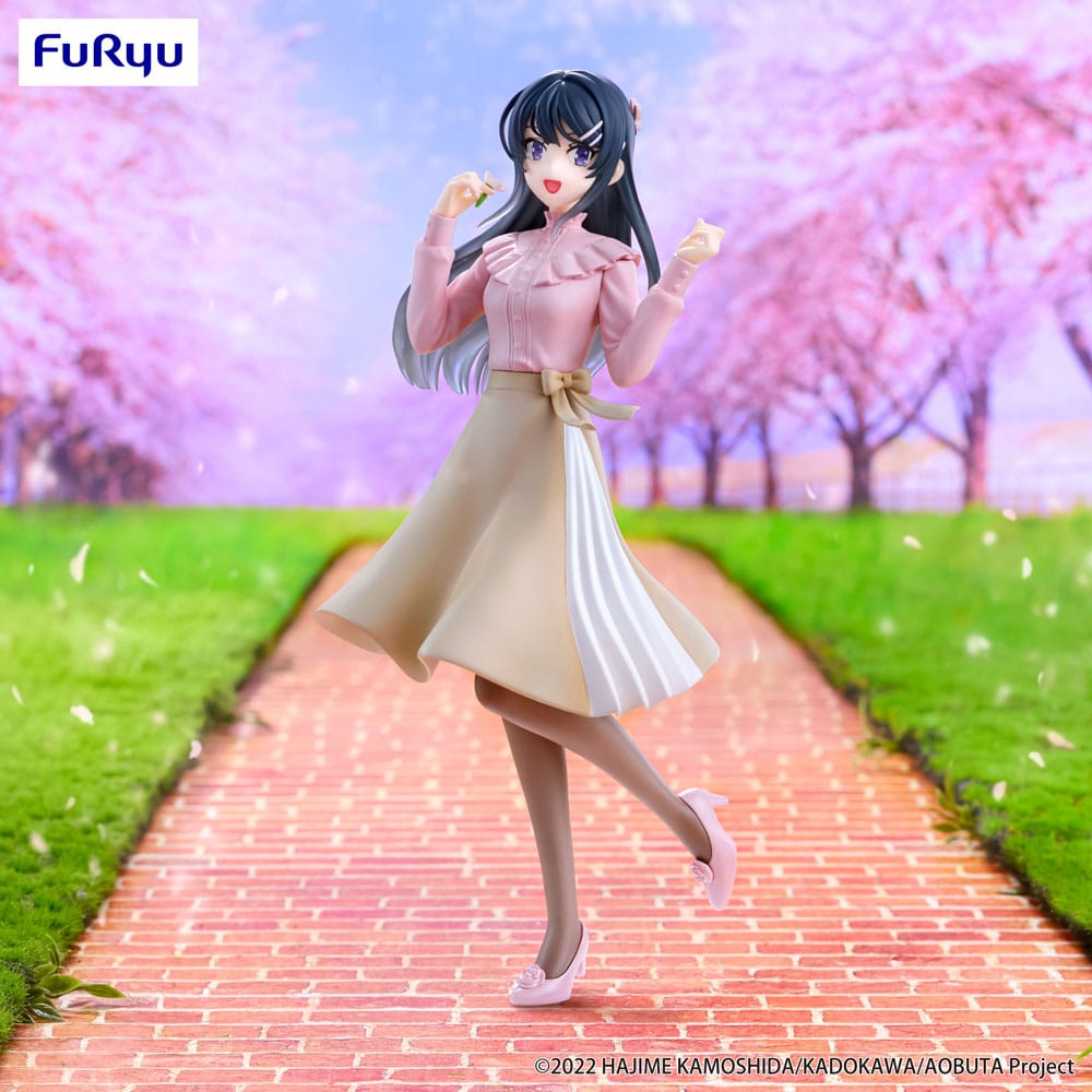 Rascal Does Not Dream of Bunny Girl Senpai Trio-Try-iT PVC Statue Mai Sakurajima Spring Outfit Ver. 21 cm Image 9