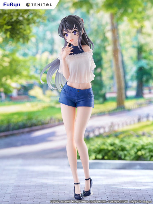 Rascal Does Not Dream of Bunny Girl Senpai Tenitol PVC Statue Mai Sakurajima 31 cm Image 2
