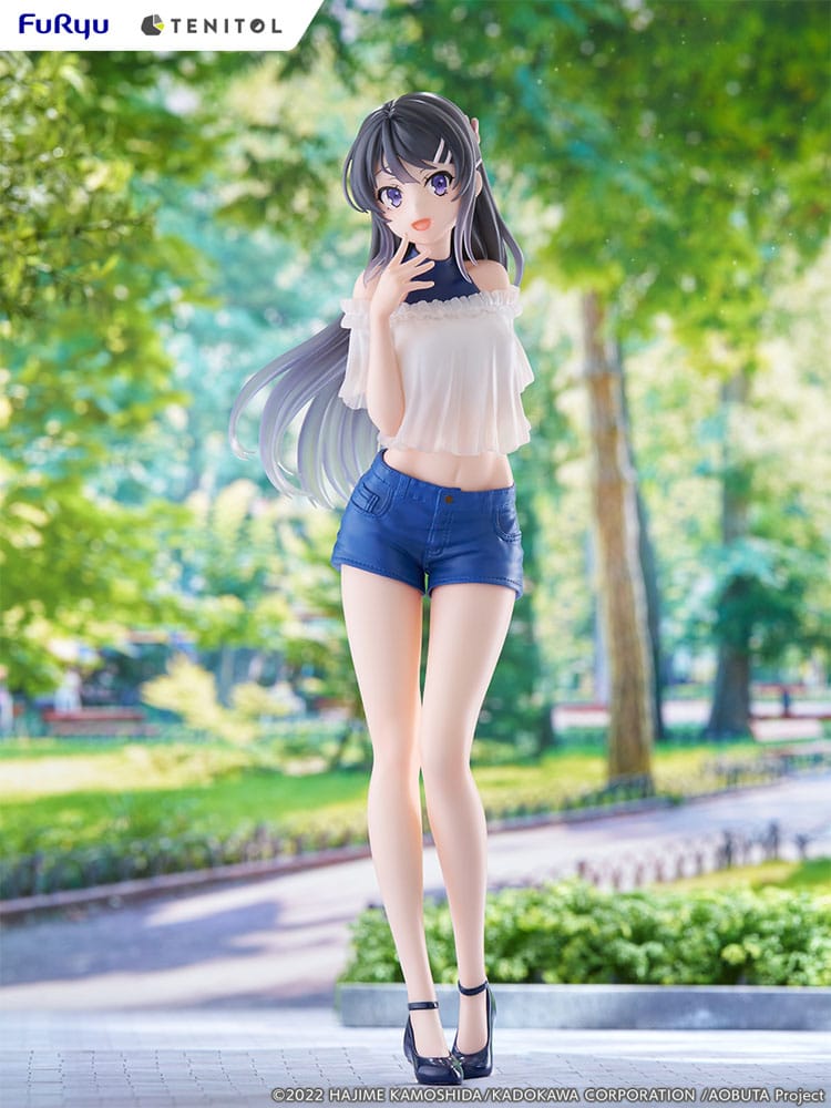 Rascal Does Not Dream of Bunny Girl Senpai Tenitol PVC Statue Mai Sakurajima 31 cm Image 6