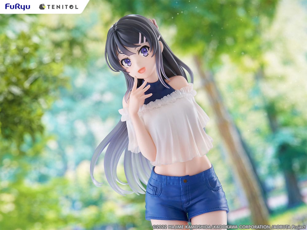 Rascal Does Not Dream of Bunny Girl Senpai Tenitol PVC Statue Mai Sakurajima 31 cm Image 7