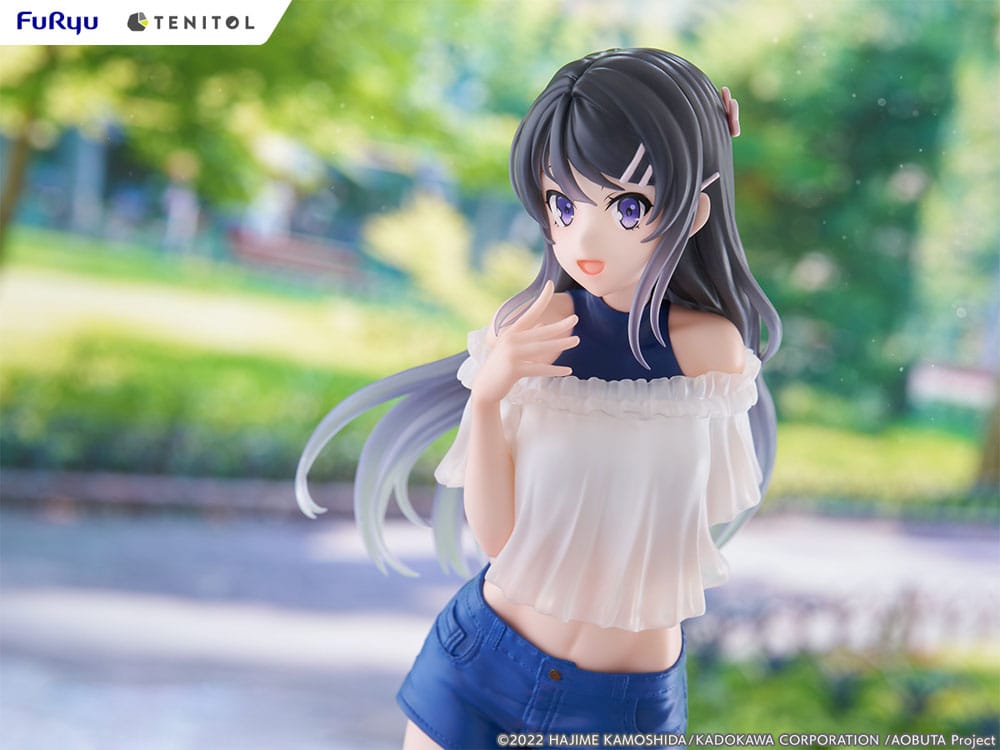 Rascal Does Not Dream of Bunny Girl Senpai Tenitol PVC Statue Mai Sakurajima 31 cm Image 8