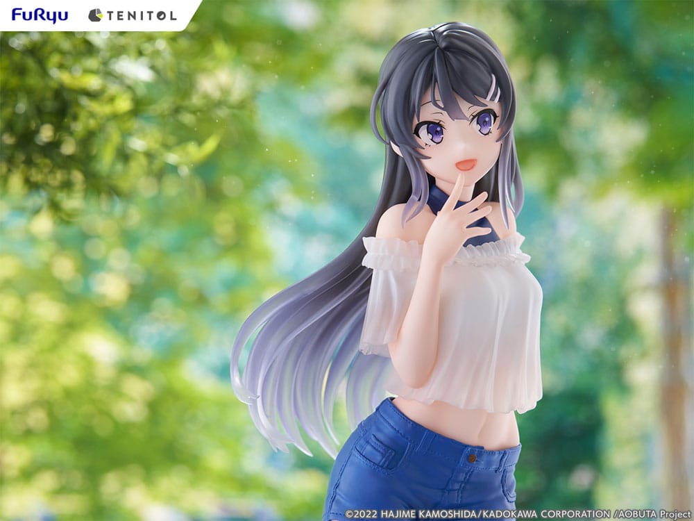 Rascal Does Not Dream of Bunny Girl Senpai Tenitol PVC Statue Mai Sakurajima 31 cm Image 9