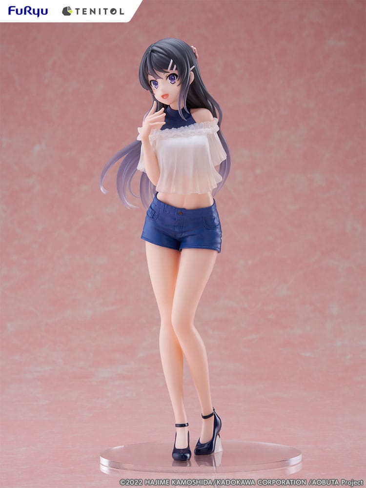Rascal Does Not Dream of Bunny Girl Senpai Tenitol PVC Statue Mai Sakurajima 31 cm Image 10