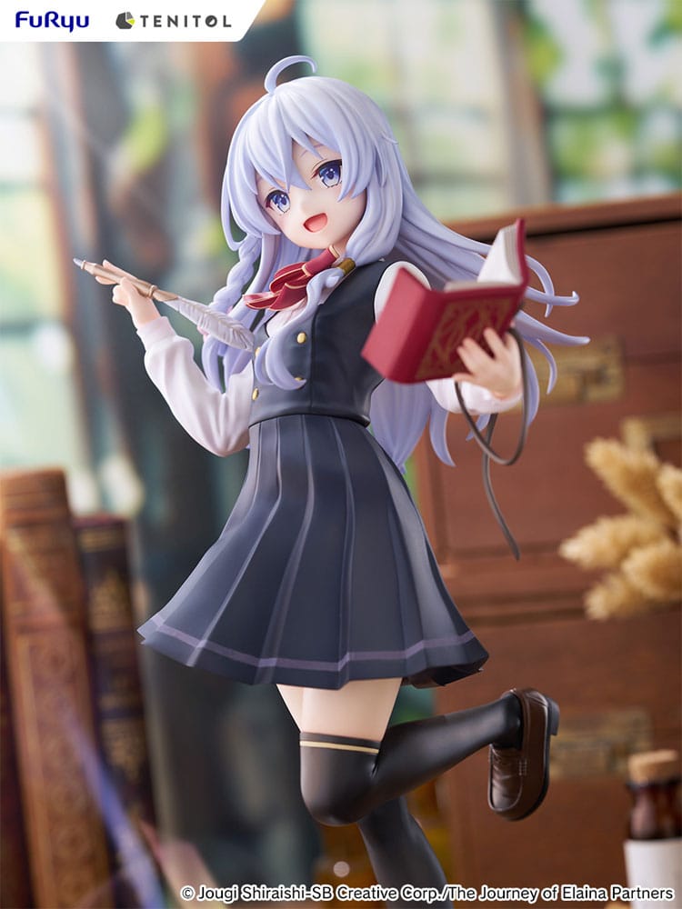 Wandering Witch: The Journey of Elaina Tenitol Tall PVC Statue Elaina School Uniform Ver. 29 cm Image 6