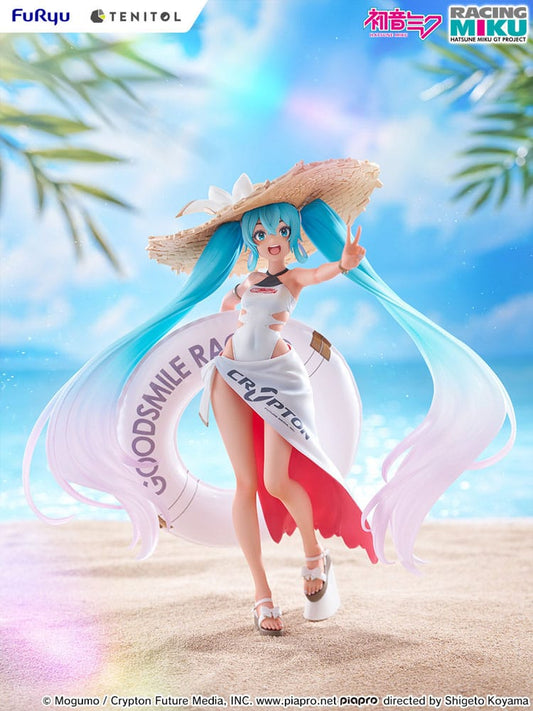 Hatsune Miku GT Project Tenitol PVC Statue Racing Miku 2024: Tropical Ver. 21 cm Image 2