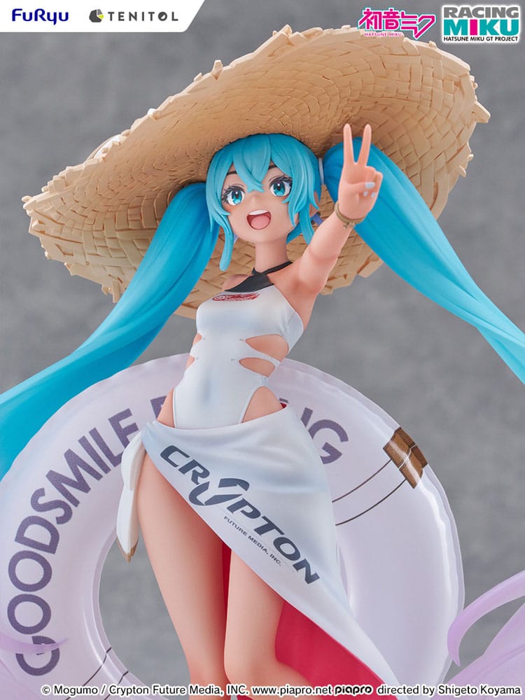 Hatsune Miku GT Project Tenitol PVC Statue Racing Miku 2024: Tropical Ver. 21 cm Image 4