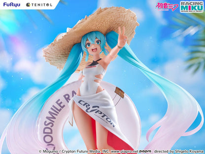 Hatsune Miku GT Project Tenitol PVC Statue Racing Miku 2024: Tropical Ver. 21 cm Image 7