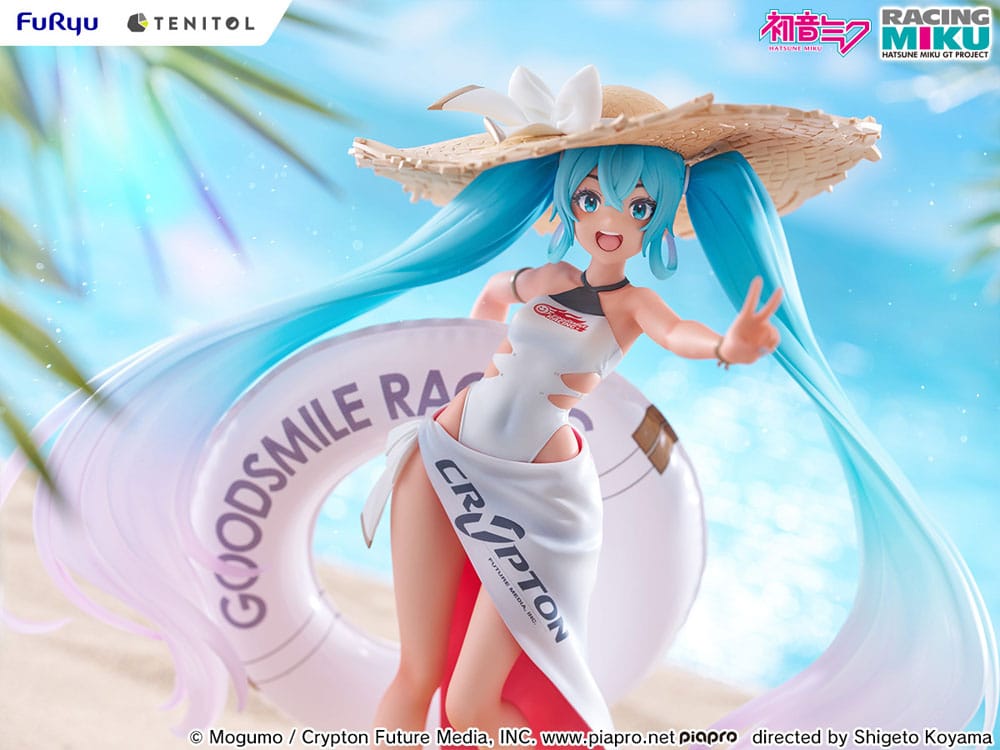 Hatsune Miku GT Project Tenitol PVC Statue Racing Miku 2024: Tropical Ver. 21 cm Image 8