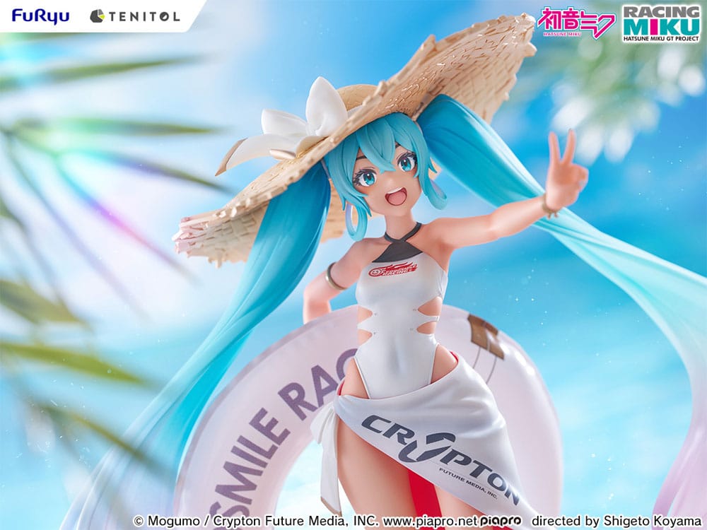 Hatsune Miku GT Project Tenitol PVC Statue Racing Miku 2024: Tropical Ver. 21 cm Image 9
