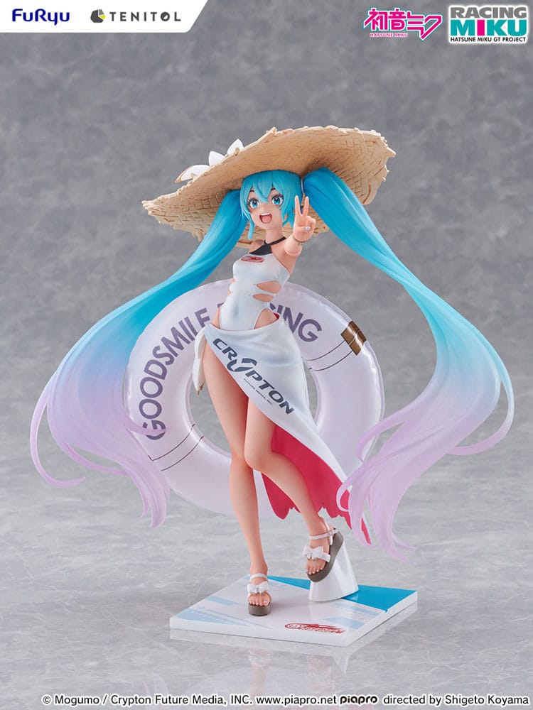 Hatsune Miku GT Project Tenitol PVC Statue Racing Miku 2024: Tropical Ver. 21 cm Image 11