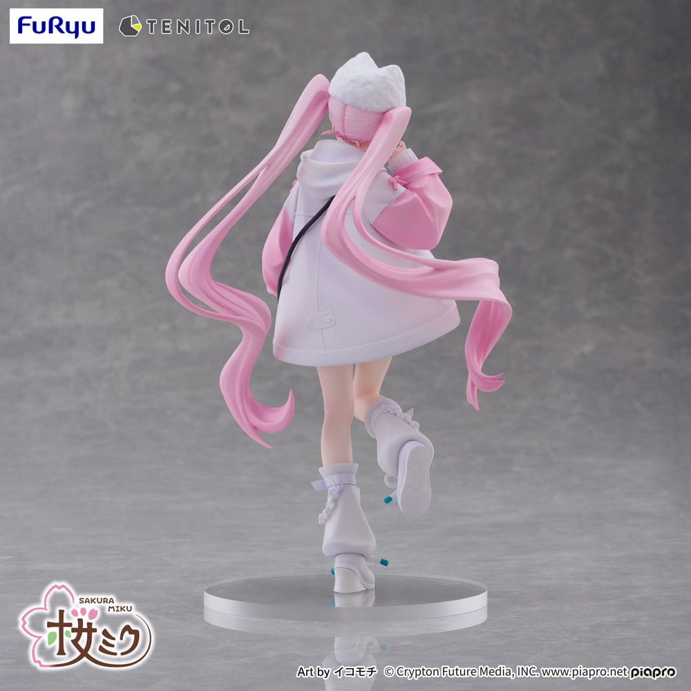 Hatsune Miku Tenitol PVC Statue Sakura Miku Cool style [petit] 19 cm Image 3