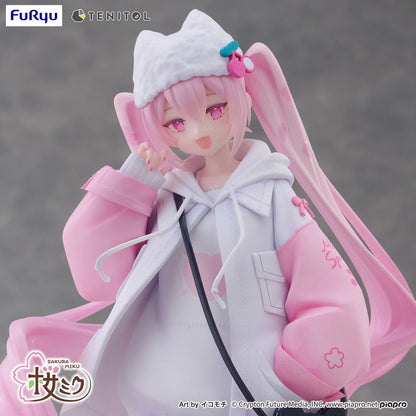 Hatsune Miku Tenitol PVC Statue Sakura Miku Cool style [petit] 19 cm Image 5