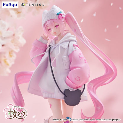 Hatsune Miku Tenitol PVC Statue Sakura Miku Cool style [petit] 19 cm Image 6