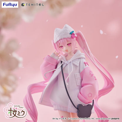 Hatsune Miku Tenitol PVC Statue Sakura Miku Cool style [petit] 19 cm Image 8