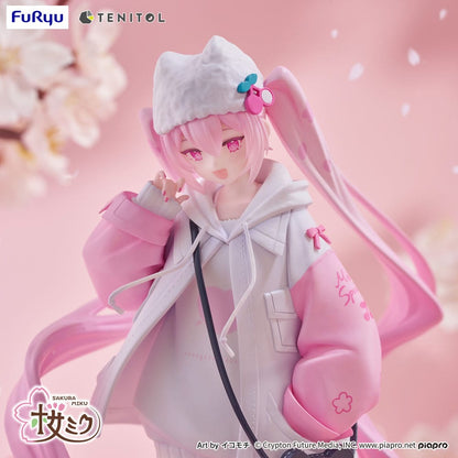 Hatsune Miku Tenitol PVC Statue Sakura Miku Cool style [petit] 19 cm Image 10