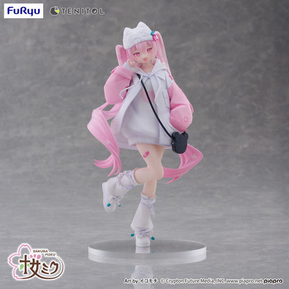 Hatsune Miku Tenitol PVC Statue Sakura Miku Cool style [petit] 19 cm Image 12