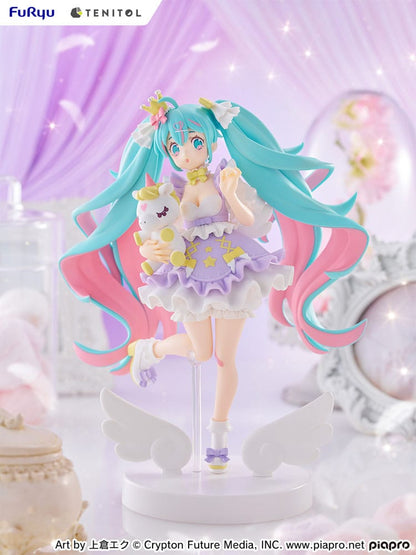 Hatsune Miku Tenitol PVC Statue Hatsune Miku Yumekawa Princess Lavender Ver. 21 cm Image 2