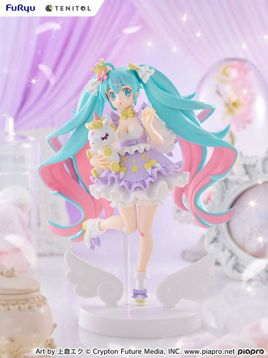 Hatsune Miku Tenitol PVC Statue Hatsune Miku Yumekawa Princess Lavender Ver. 21 cm Image 2