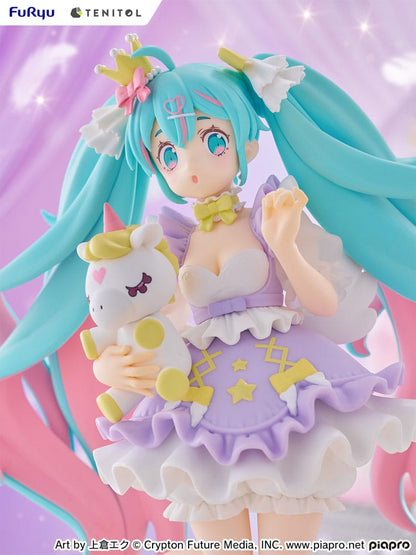 Hatsune Miku Tenitol PVC Statue Hatsune Miku Yumekawa Princess Lavender Ver. 21 cm Image 3