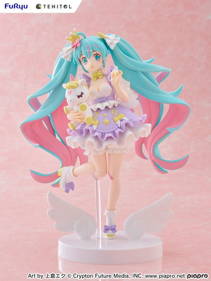 Hatsune Miku Tenitol PVC Statue Hatsune Miku Yumekawa Princess Lavender Ver. 21 cm Image 7