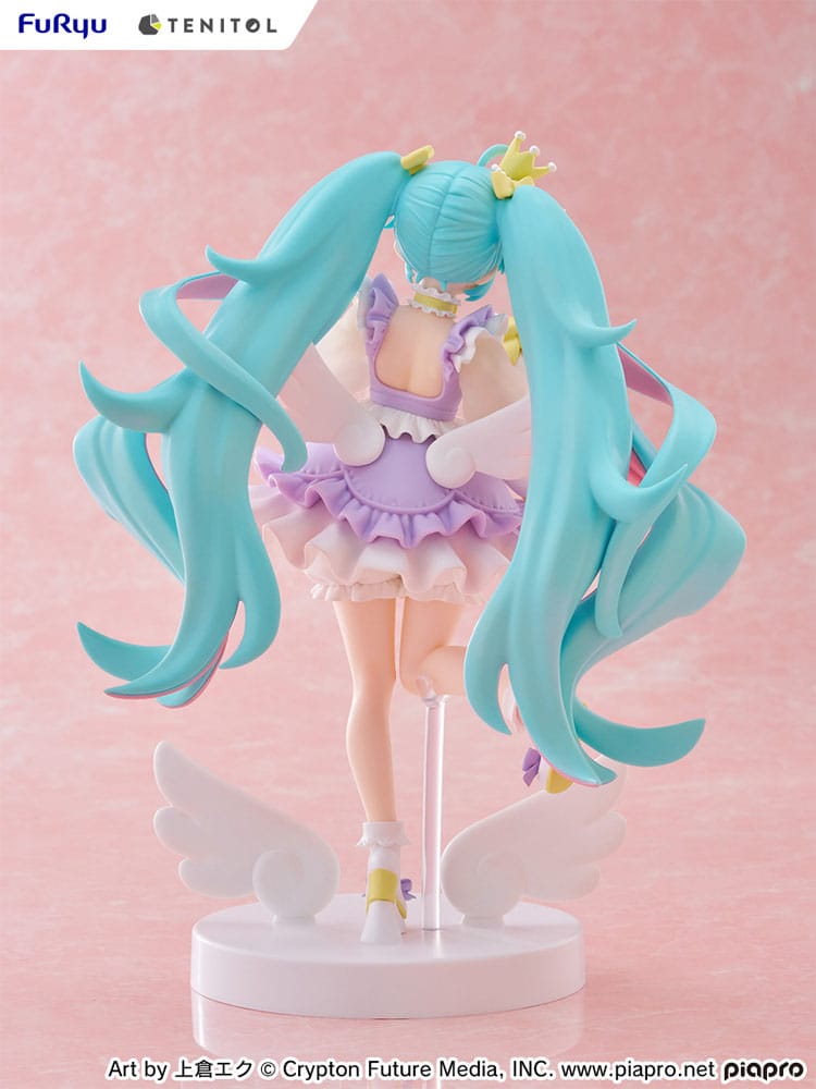 Hatsune Miku Tenitol PVC Statue Hatsune Miku Yumekawa Princess Lavender Ver. 21 cm Image 8