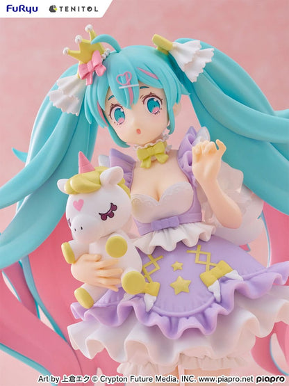 Hatsune Miku Tenitol PVC Statue Hatsune Miku Yumekawa Princess Lavender Ver. 21 cm Image 9