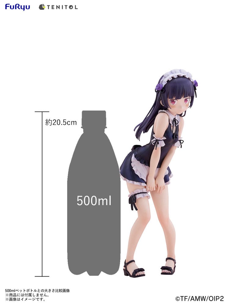 Ore no Imouto ga Konna ni Kawaii Wake ga Nai. Tenitol Tall PVC Statue Kuroneko swimsuits maid Ver. 27 cm Image 8
