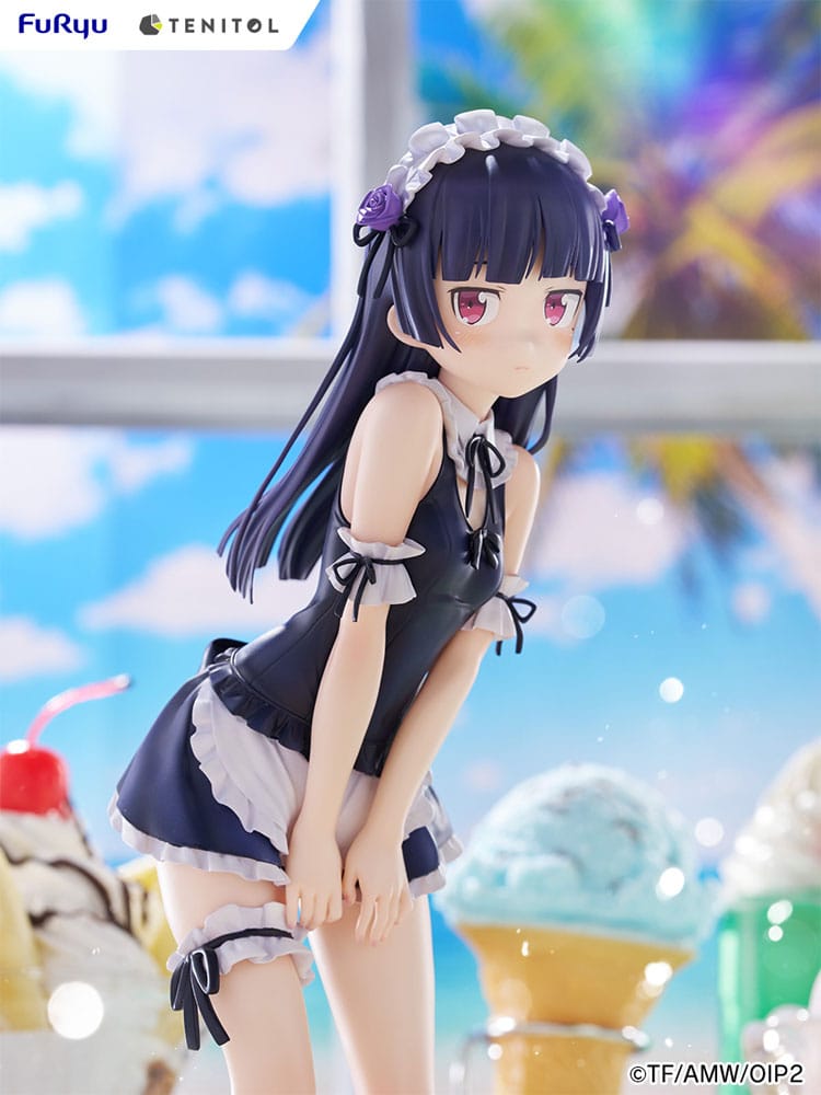Ore no Imouto ga Konna ni Kawaii Wake ga Nai. Tenitol Tall PVC Statue Kuroneko swimsuits maid Ver. 27 cm Image 9