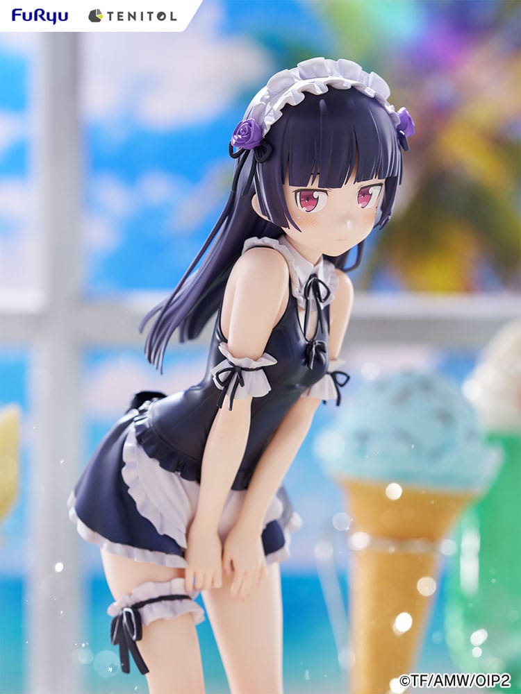 Ore no Imouto ga Konna ni Kawaii Wake ga Nai. Tenitol Tall PVC Statue Kuroneko swimsuits maid Ver. 27 cm Image 10