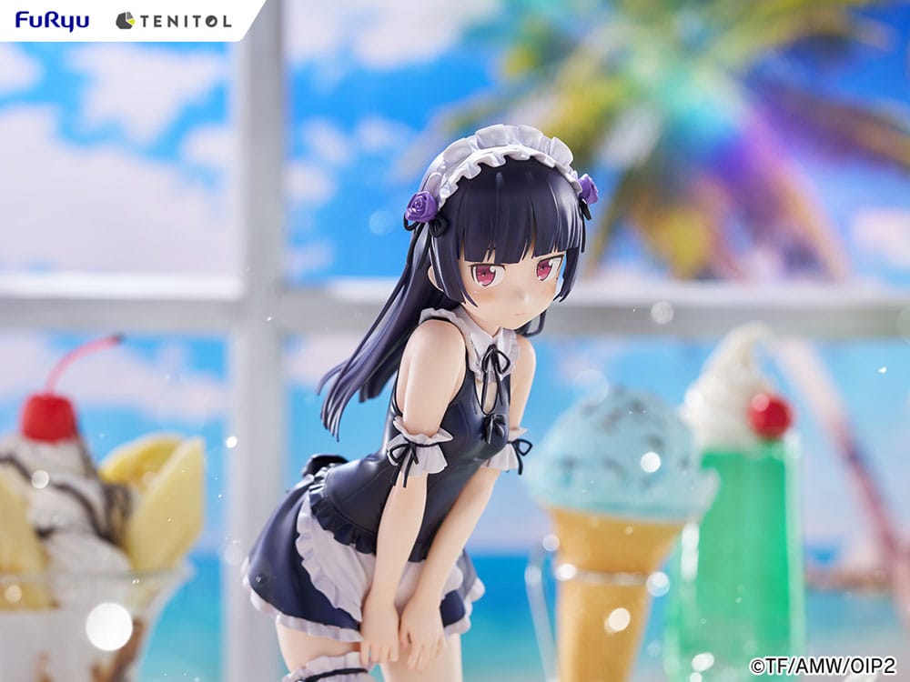 Ore no Imouto ga Konna ni Kawaii Wake ga Nai. Tenitol Tall PVC Statue Kuroneko swimsuits maid Ver. 27 cm Image 11