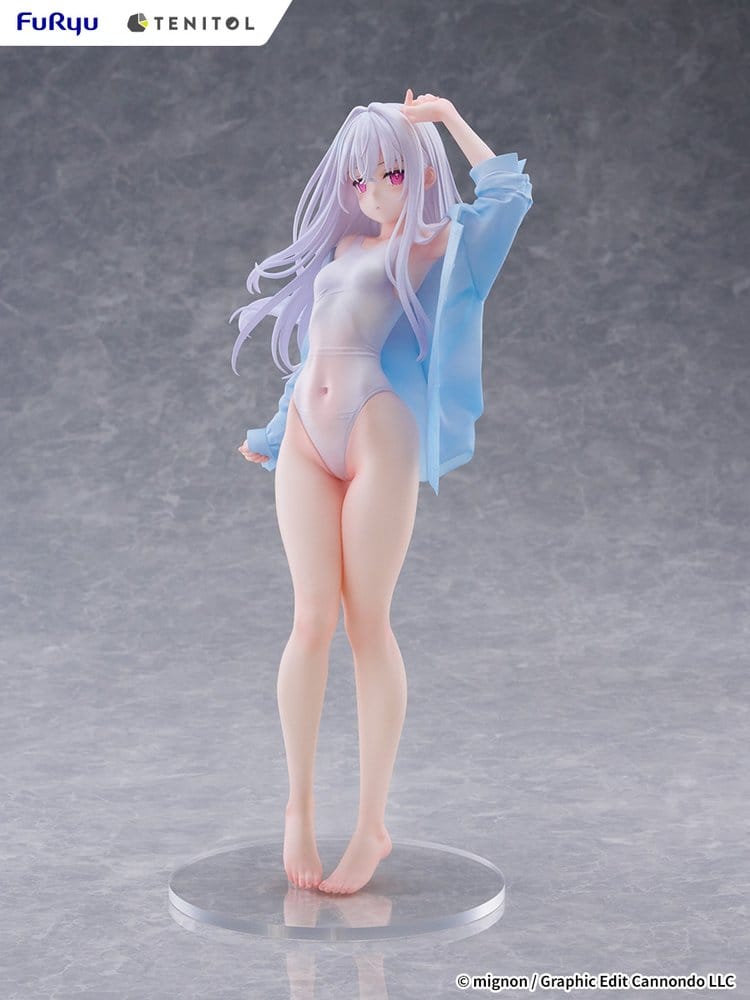 Mignon Works Tenitol Tall PVC Figur Shiro Swimsuit Ver. 30 cm Image 3