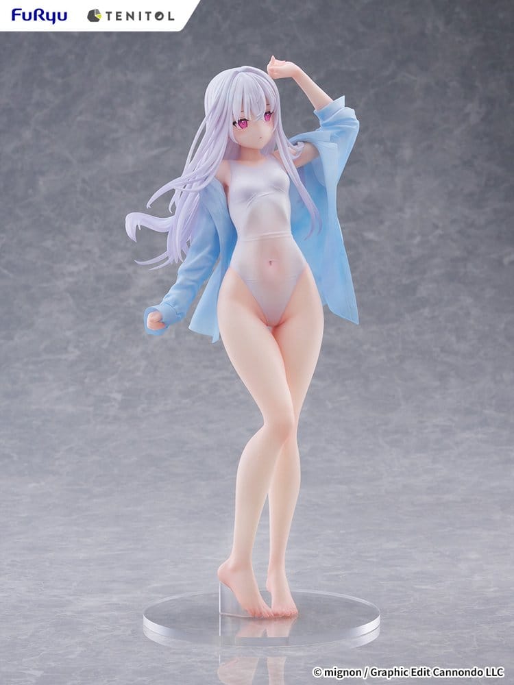 Mignon Works Tenitol Tall PVC Figur Shiro Swimsuit Ver. 30 cm Image 5