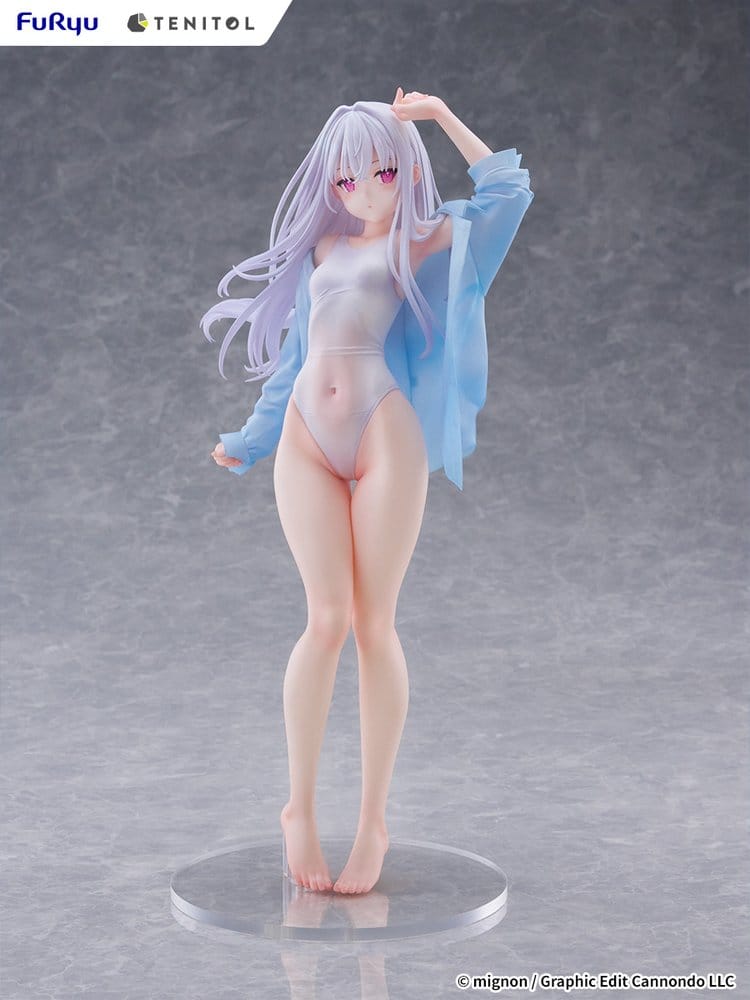 Mignon Works Tenitol Tall PVC Figur Shiro Swimsuit Ver. 30 cm Image 18