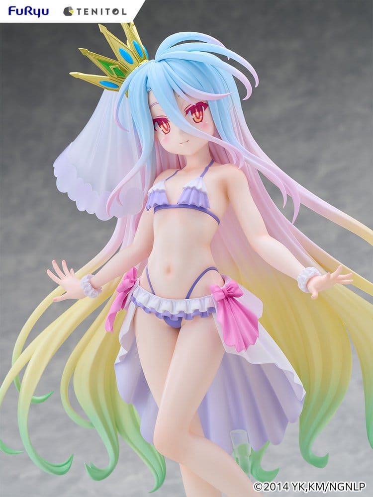 No Game No Life Tenitol Tall PVC Figur Shiro swimwear dress Ver. 29 cm Image 5