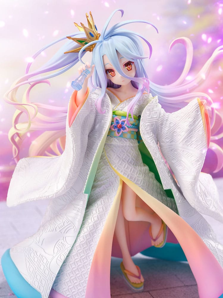 No Game no Life PVC Statue 1/7 Shiro -Shiromuku- 23 cm Image 3