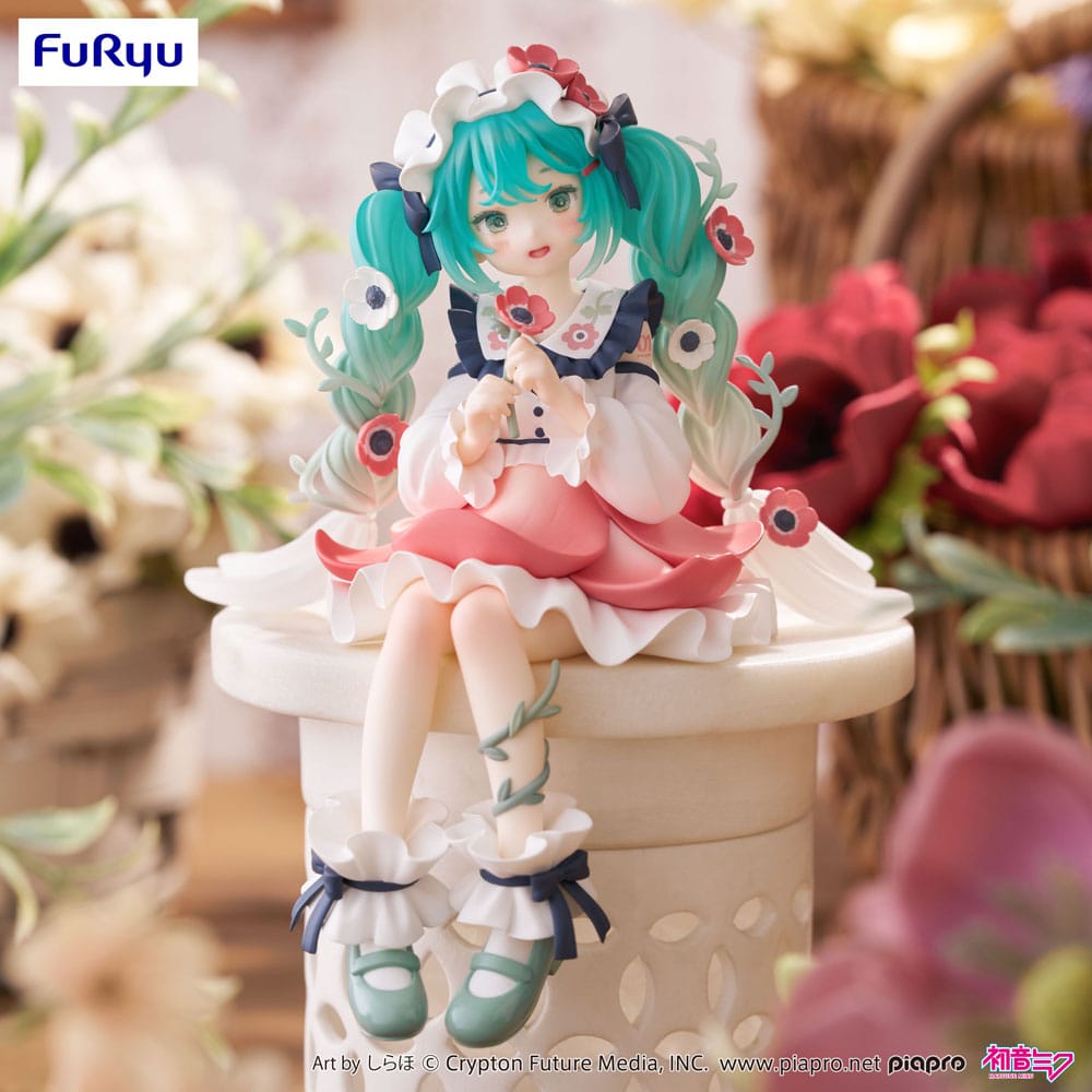 Hatsune Miku Noodle Stopper PVC Statue Hatsune Miku Flower Fairy Anemone 14 cm Image 3