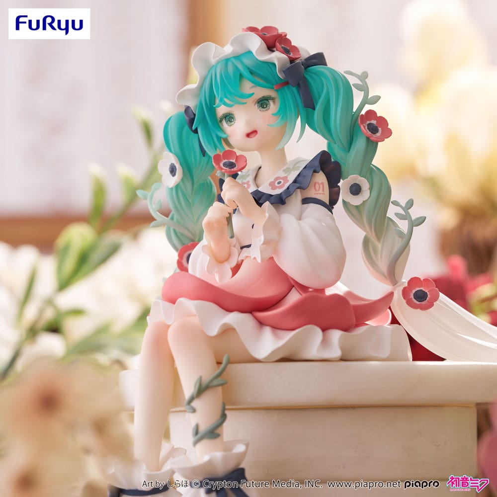 Hatsune Miku Noodle Stopper PVC Statue Hatsune Miku Flower Fairy Anemone 14 cm Image 5