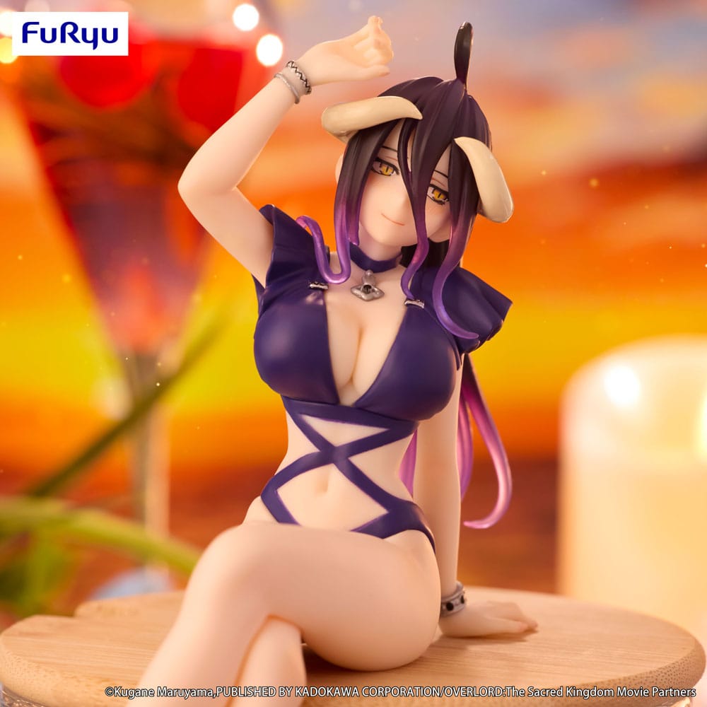 Overlord Noodle Stopper PVC Statue Albedo Swimsuit Dark Purple Color Ver. 16 cm Image 5