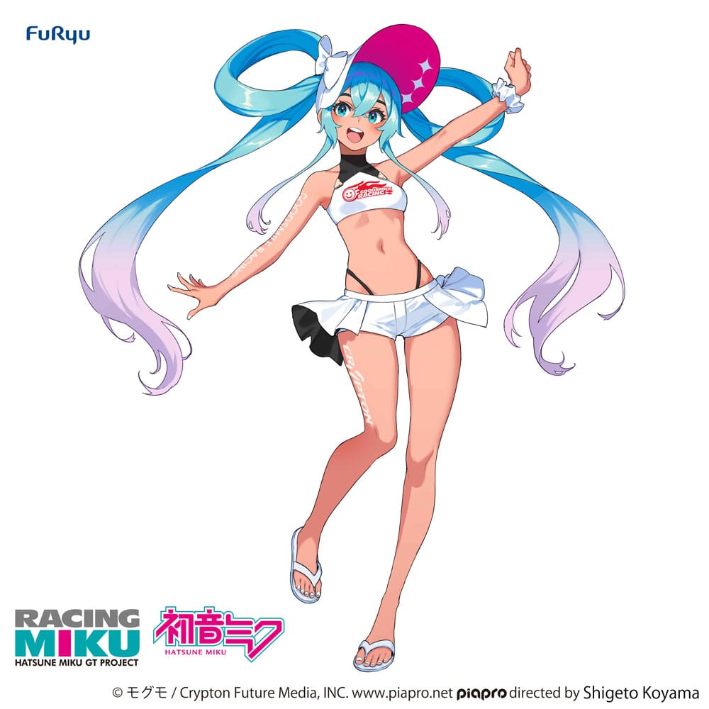 Hatsune Miku GT Project Trio-Try-iT PVC Statue Racing Miku 2024 Summer Holiday Ver. 23 cm Image 3