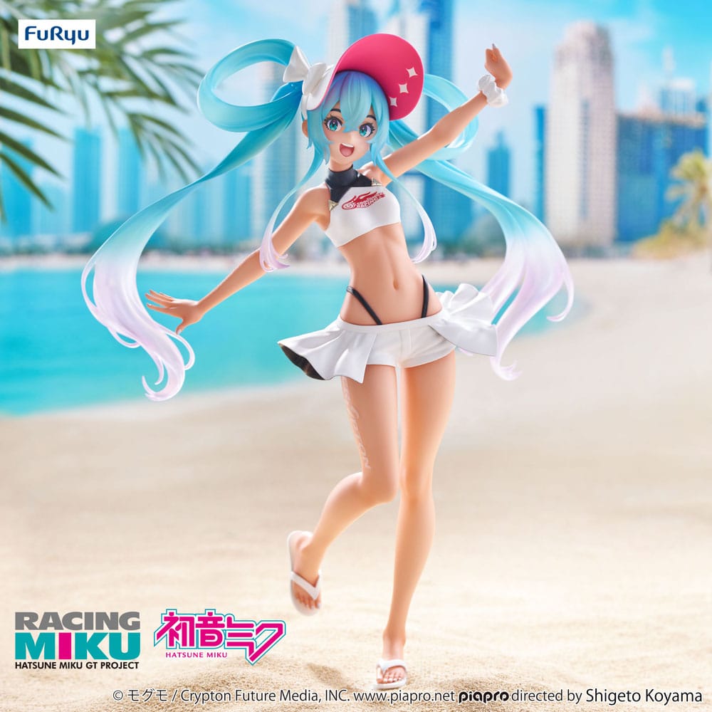 Hatsune Miku GT Project Trio-Try-iT PVC Statue Racing Miku 2024 Summer Holiday Ver. 23 cm Image 8