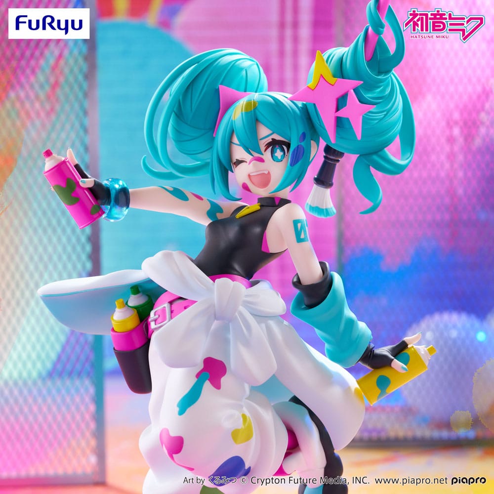 Hatsune Miku Trio-Try-iT PVC Statue Miku Paint Girl 19 cm Image 8