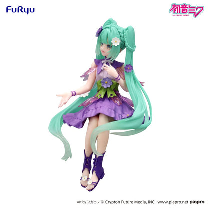 Hatsune Miku Noodle Stopper PVC Statue Flower Fairy Cosmos Purple Color Ver. 14 cm Image 2