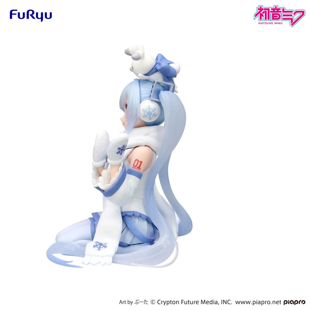 Hatsune Miku Noodle Stopper PVC Statue Snow Miku Sky Town 10th Ver. 10 cm Image 3