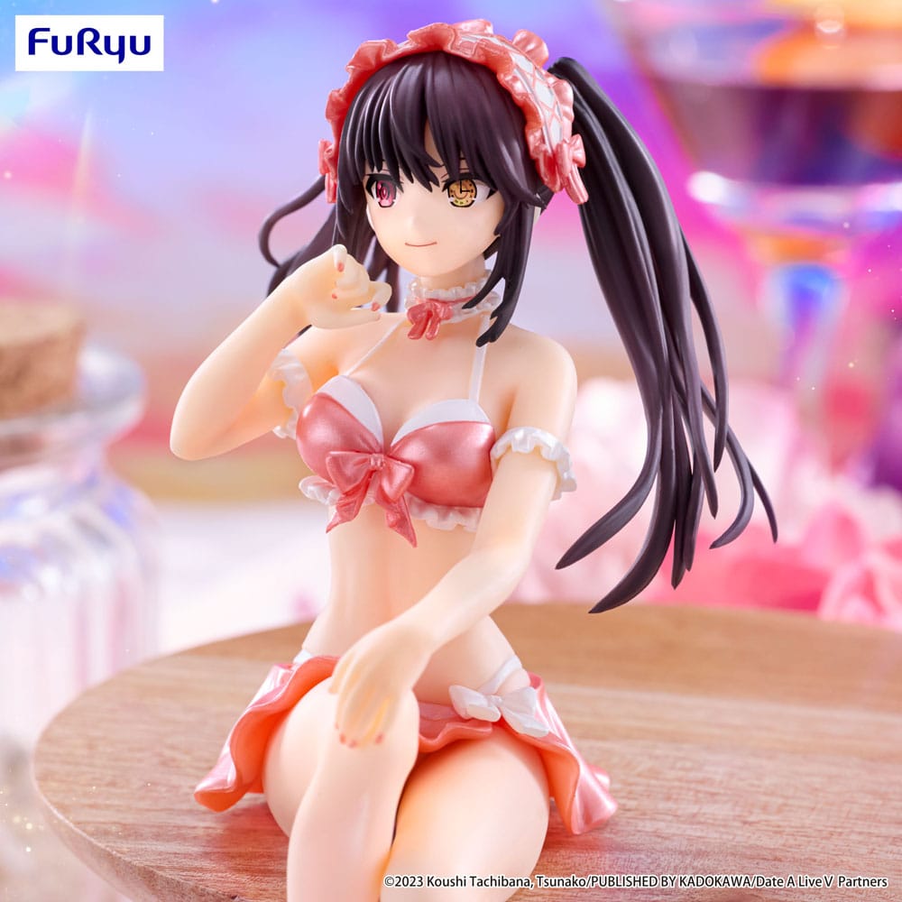 Date A Live V Noodle Stopper PVC Statue Kurumi Tokisaki Swimsuit Pastel Red Color Ver. 15 cm Image 4