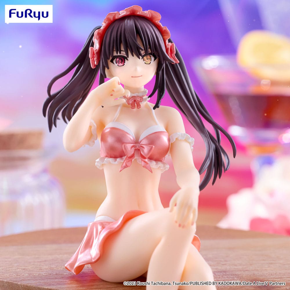 Date A Live V Noodle Stopper PVC Statue Kurumi Tokisaki Swimsuit Pastel Red Color Ver. 15 cm Image 5