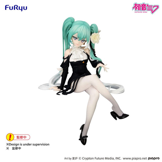 Hatsune Miku Noodle Stopper PVC Statue Flower Fairy White Rose 14 cm Image 1