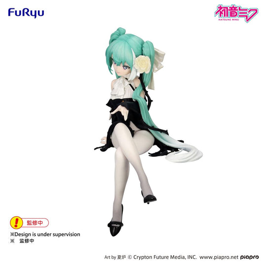Hatsune Miku Noodle Stopper PVC Statue Flower Fairy White Rose 14 cm Image 2